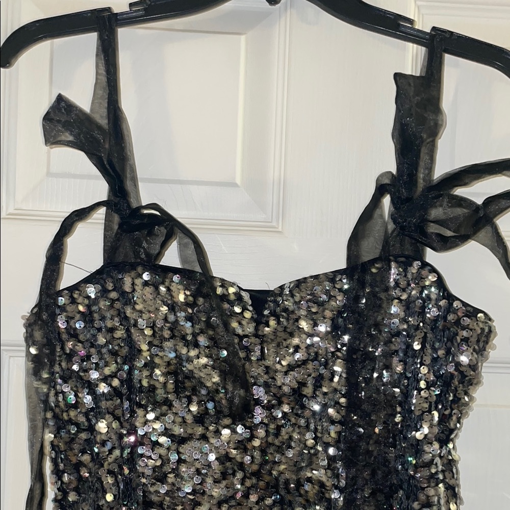 Lulu's Black Sequin Dress - Picture 4 of 4